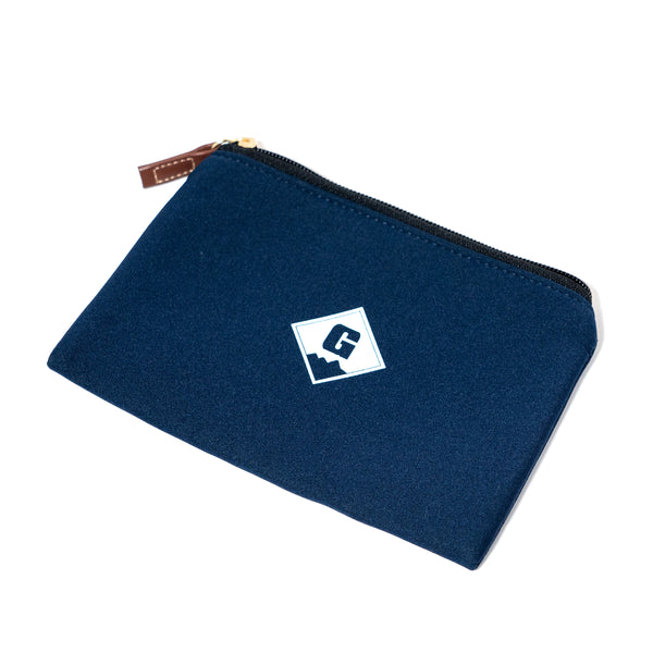 GO OUT JAPAN  logo pouch 藍色小物袋 (官方商品)