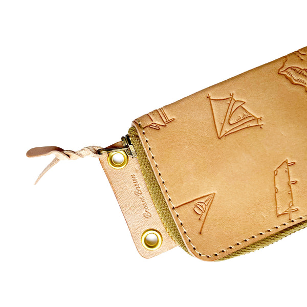 BROWN BROWN X GO OUT EMBOSSED EI MINI WALLET 壓花錢包