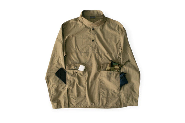 no more heAvy Tan 4 Pockets Pullover 棕褐色四袋上衣