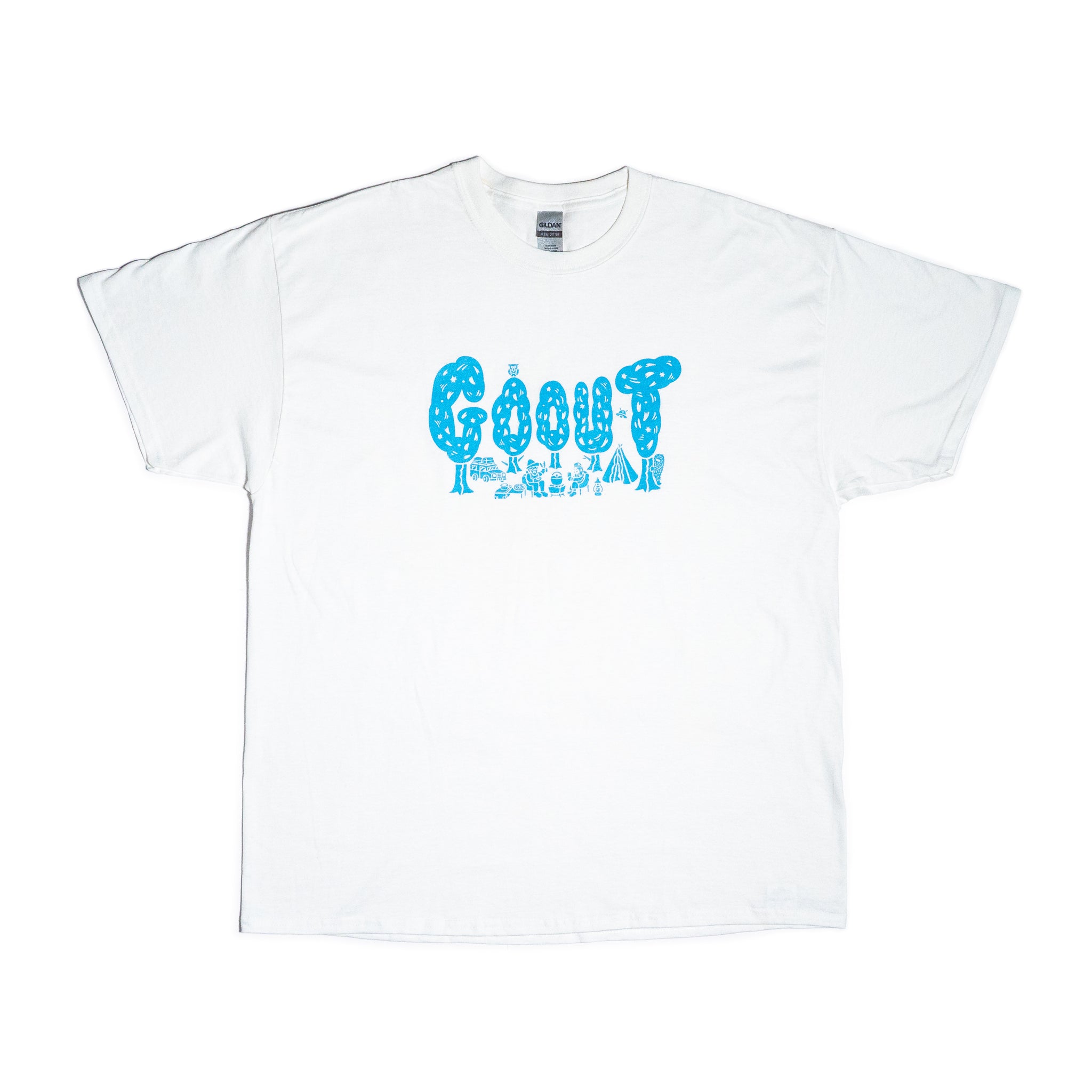 GO OUT JAPAN 白色短袖圖案tee（官方商品）
