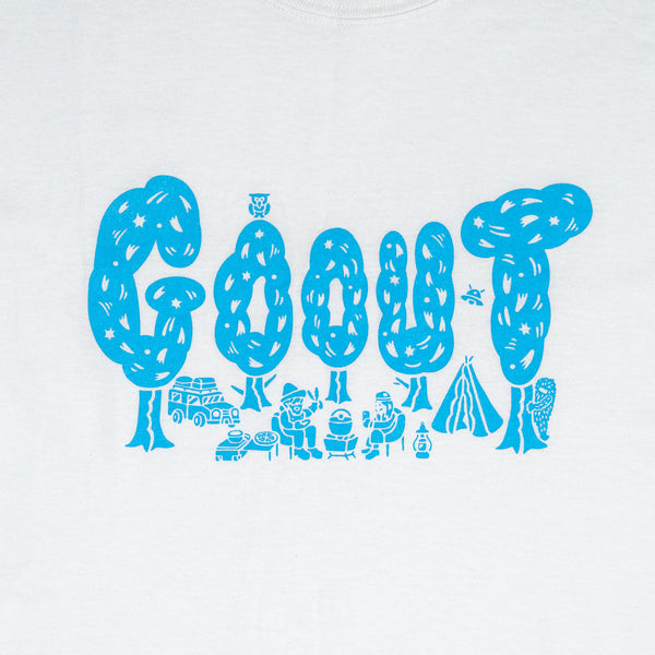 GO OUT JAPAN 白色短袖圖案tee（官方商品）