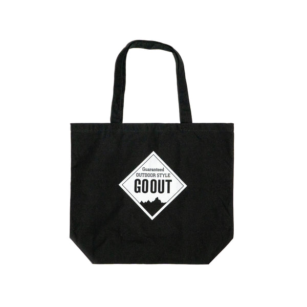 GO OUT JAPAN logo tote bag 黑色環保袋（官方商品）