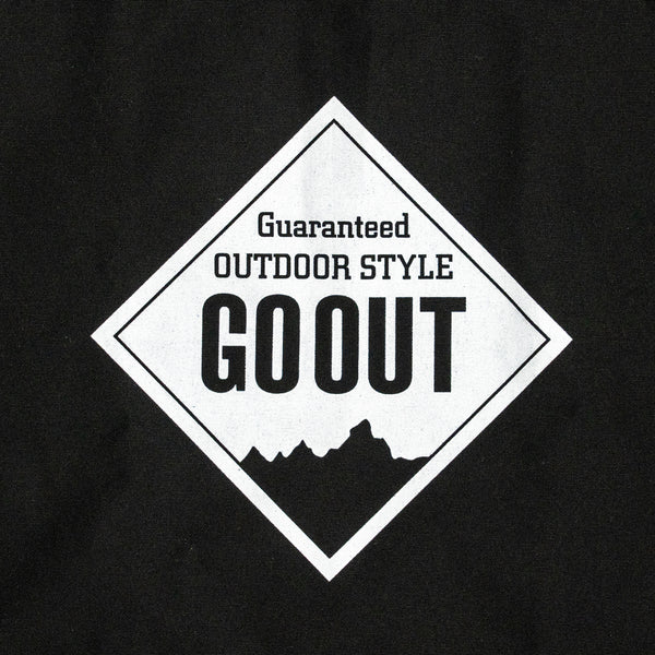 GO OUT JAPAN logo tote bag 黑色環保袋（官方商品）