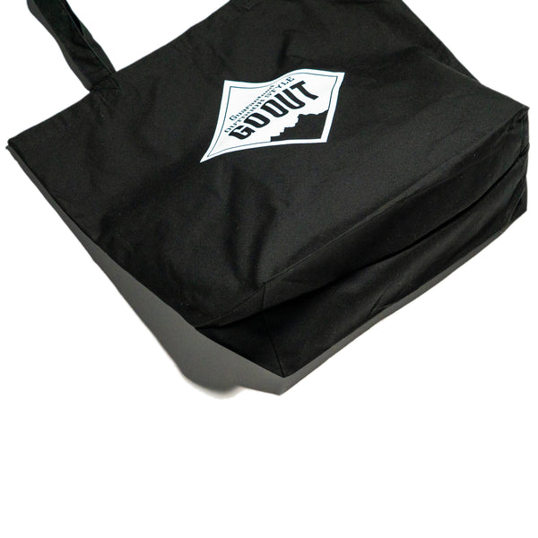 GO OUT JAPAN logo tote bag 黑色環保袋（官方商品）