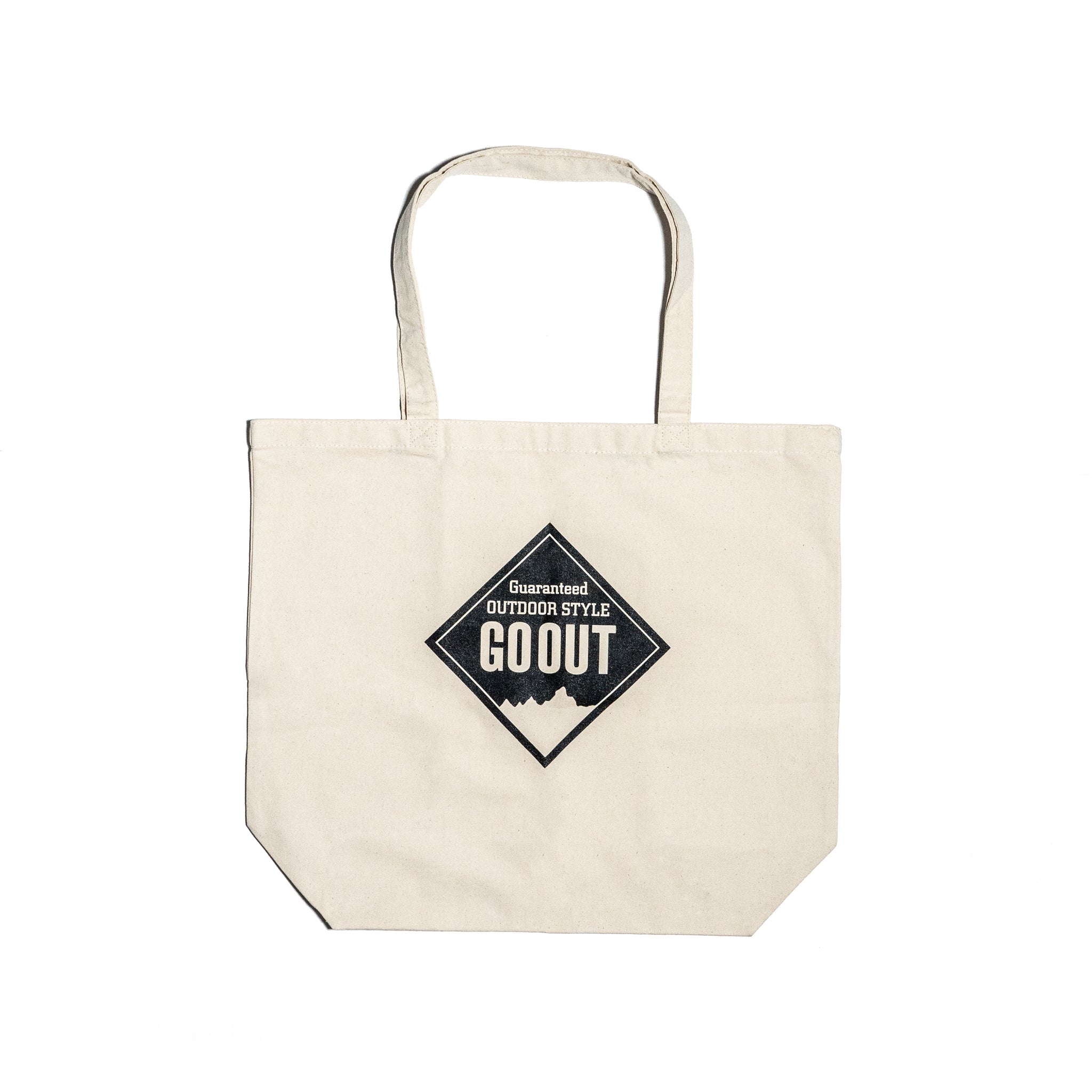 GO OUT JAPAN logo tote bag 白色環保袋（官方商品）