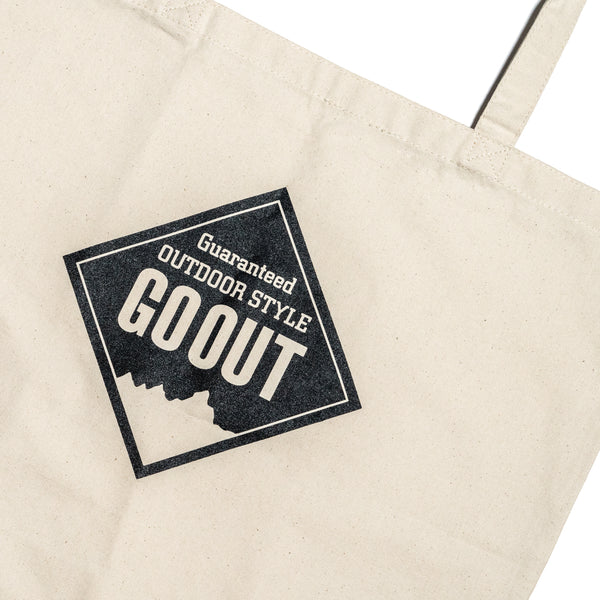 GO OUT JAPAN logo tote bag 白色環保袋（官方商品）