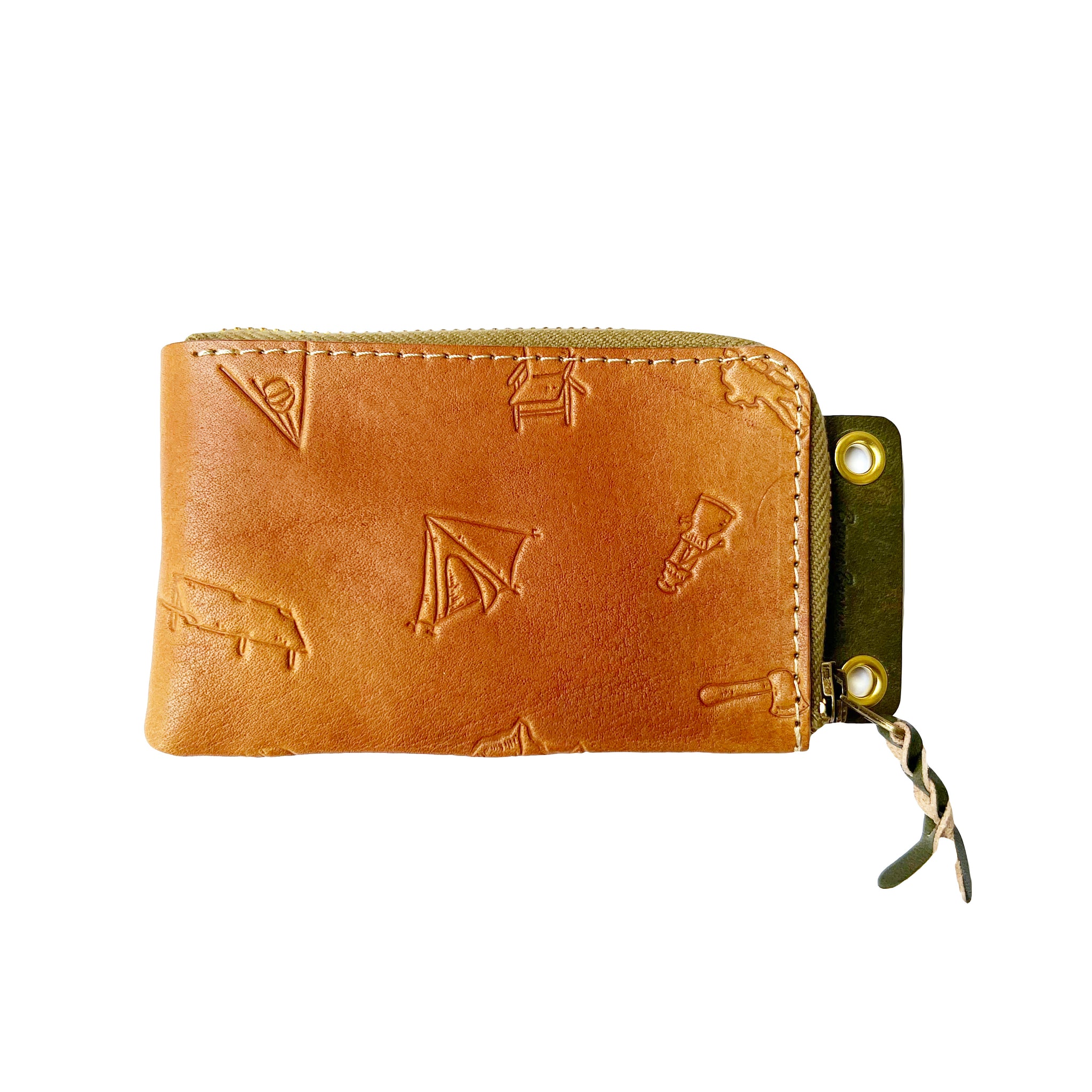 BROWN BROWN X GO OUT EMBOSSED EI MINI WALLET 壓花錢包