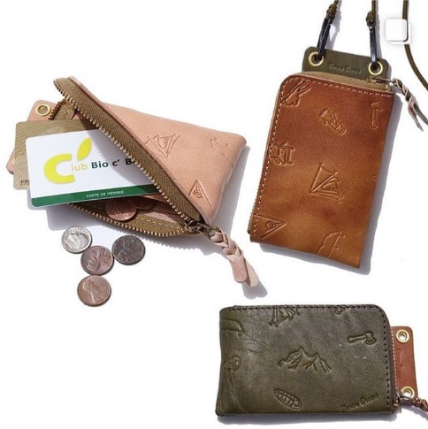 BROWN BROWN X GO OUT EMBOSSED EI MINI WALLET 壓花錢包